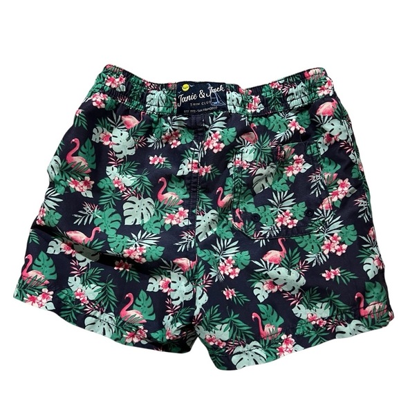 Janie & Jack 3t Flamingo Summer Swim Shorts - Picture 2 of 5
